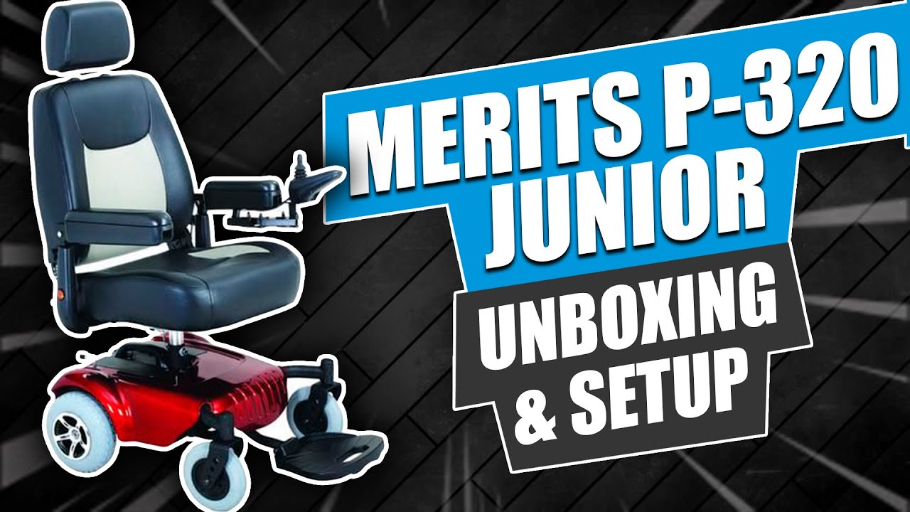 📦Merits P-320 Junior Power Wheelchair Unboxing & Setup Video
