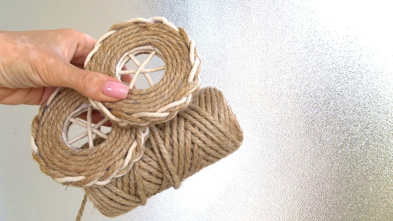 КРАСОТА из ДЖУТА своими руками / Jute craft idea