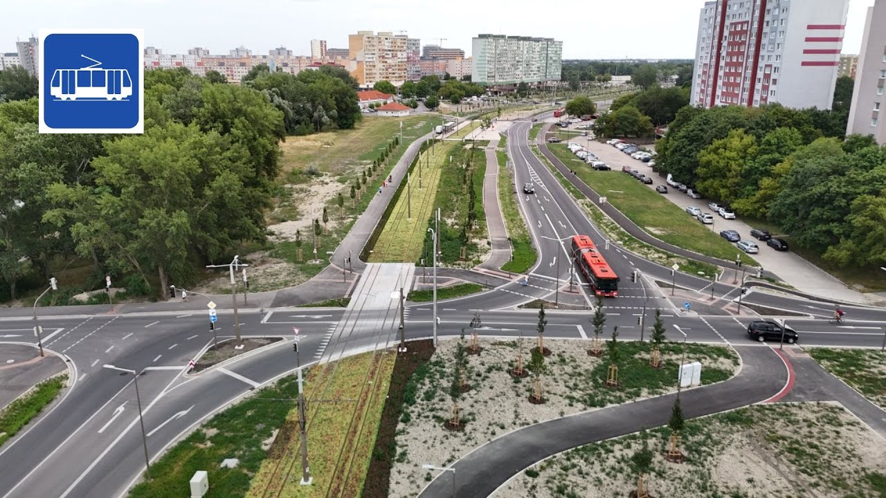 Petržalská električka. Detailné zábery na stavbu (júl 2025)