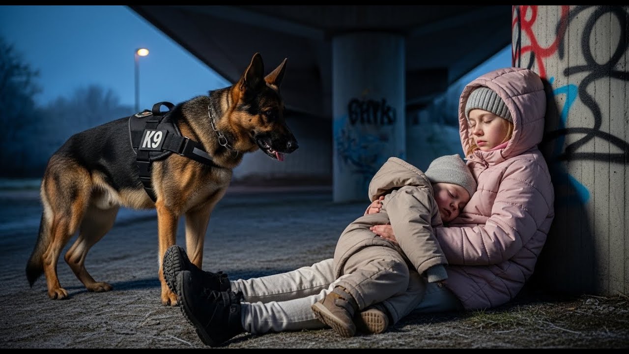 The Moment the Police Dog Stopped — and Realized What the Girl Was Protecting | Sad Story