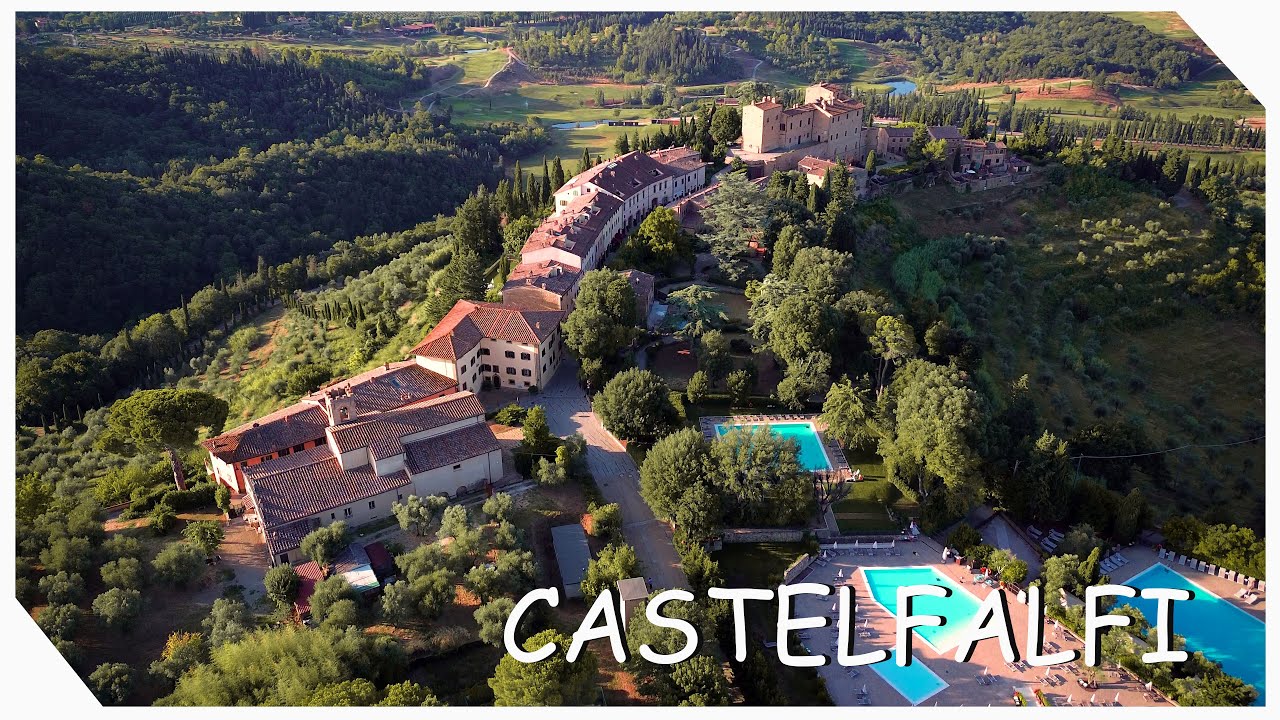 Castelfalfi - Borgo medievale - Resort - Firenze - Mini documentario (4K) - Walking and Fly Tour