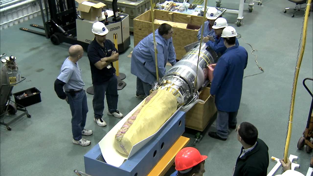 Inflatable spacecraft heat shield ready to launch