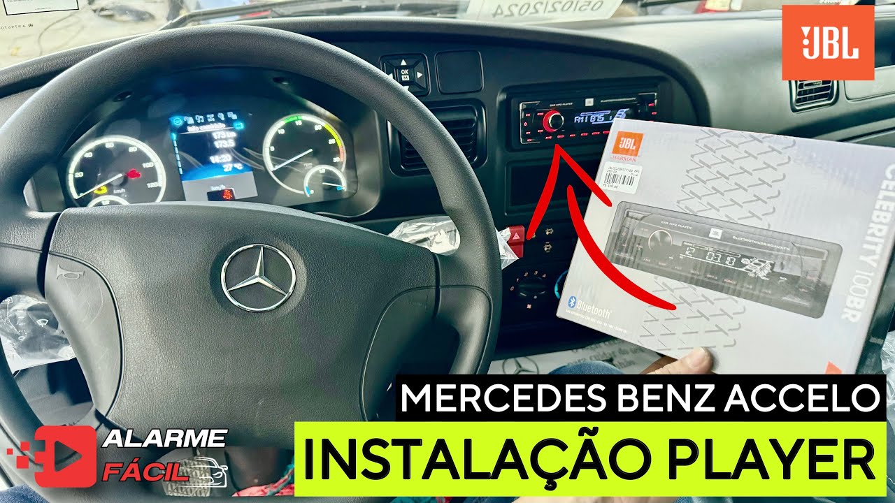 Instalação Player JBL No Caminhão MB Accelo 2024 ✅