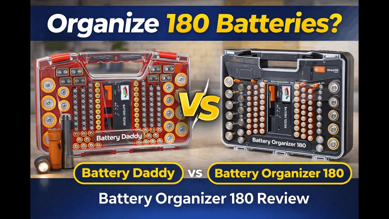 Organize 180 Batteries? Battery Daddy vs Battery Organizer 180 Review