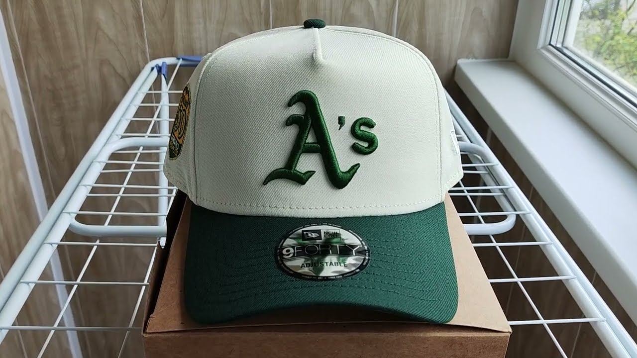 Бейсболка New Era 9FORTY A-Frame Oakland Athletics 50TH Anniversary Two-Tone/Grey UV Snapback Cap