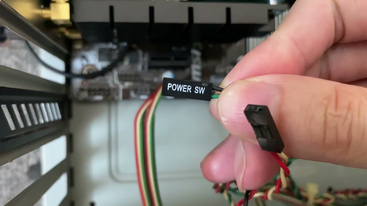 Connect the Power ,Reset,Power led cable to the computer motherboard . #powercable#reset#motherboard