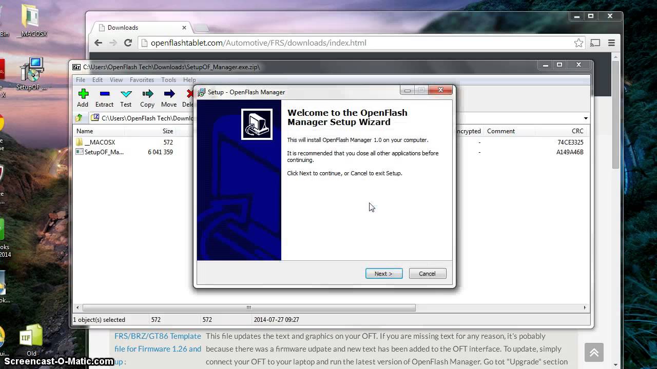 HOW TO: install OpenFlash Manager