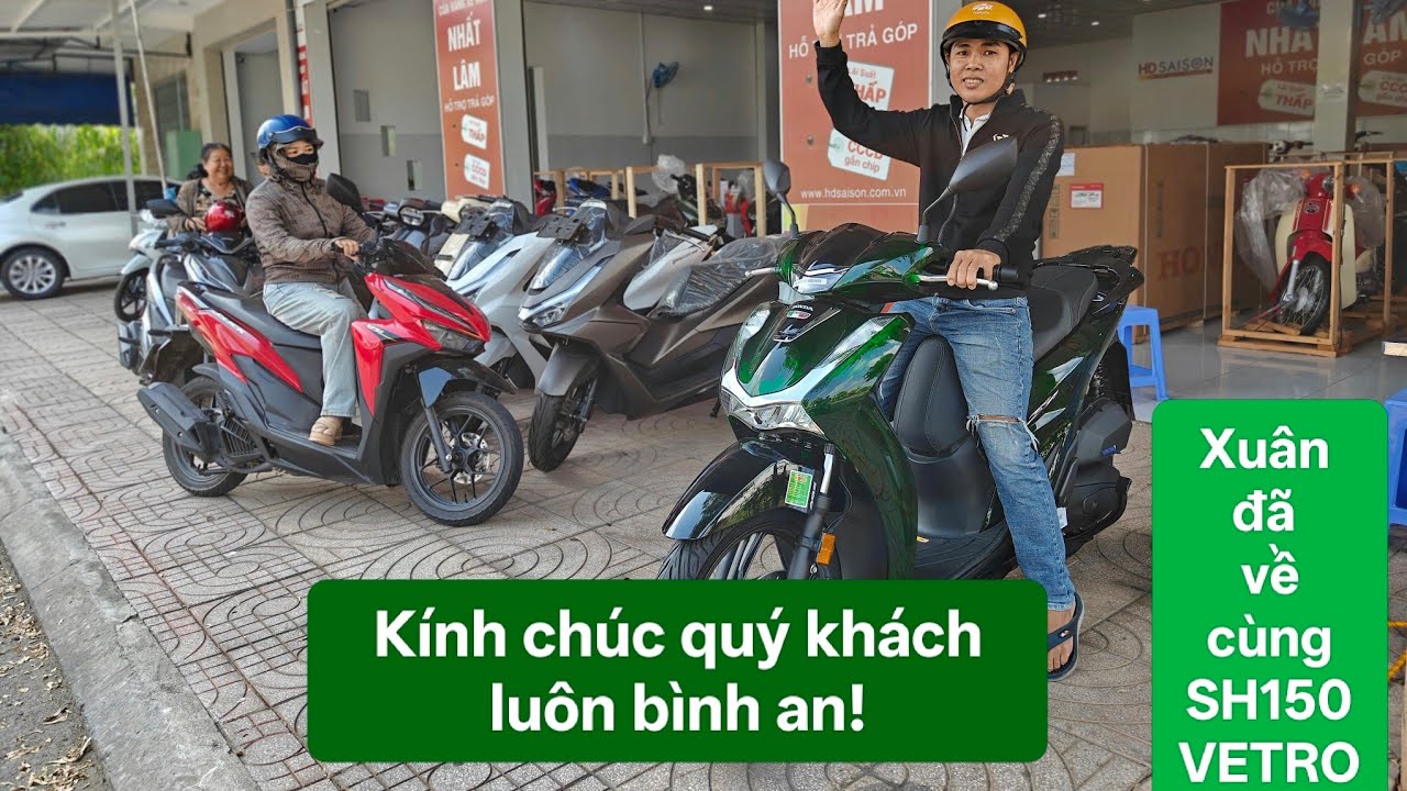 Tết rộn ràng cùng siêu phẩm SH VETRO150 nhập ITALI được gia đình cô chú ủng hộ em!