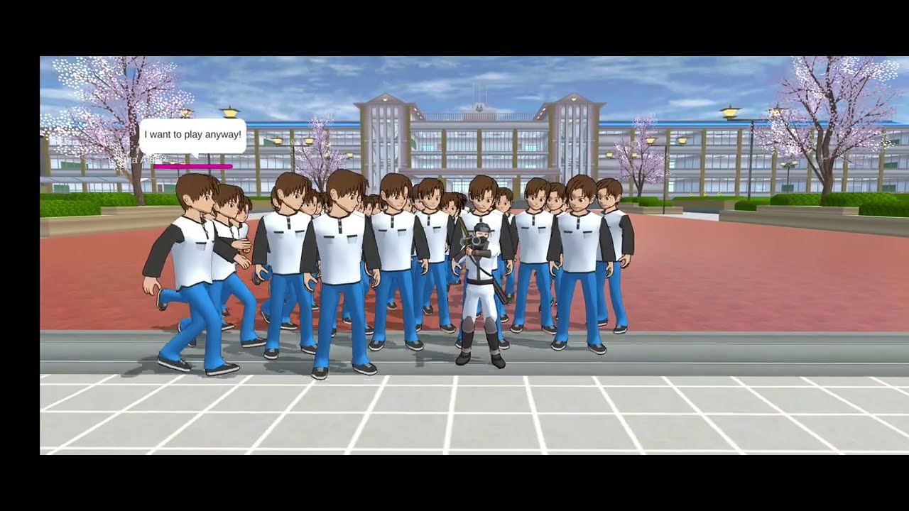 MIO & NINJA FIGHT YAKUZA BOSS OFFICE (Sakura School Simulator)