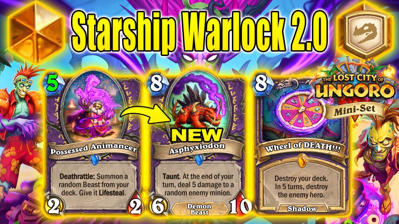 Buffed Meta-Breaker Wheel of DEATH Control Warlock! The Lost City of Un'Goro Mini-Set | Hearthstone