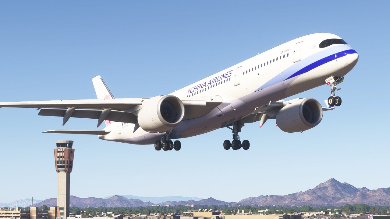 Тайбэй - Феникс | Первый рейс авиакомпании China Airlines в авиасимуляторе