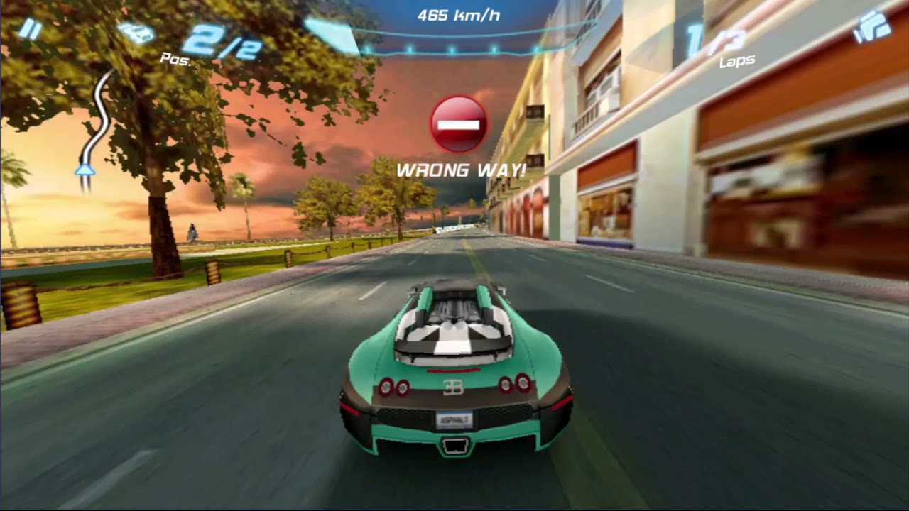 Asphalt 6 tracks run in reverse