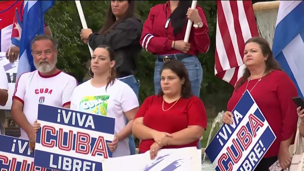 Central Florida demonstrators push for change in Cuba