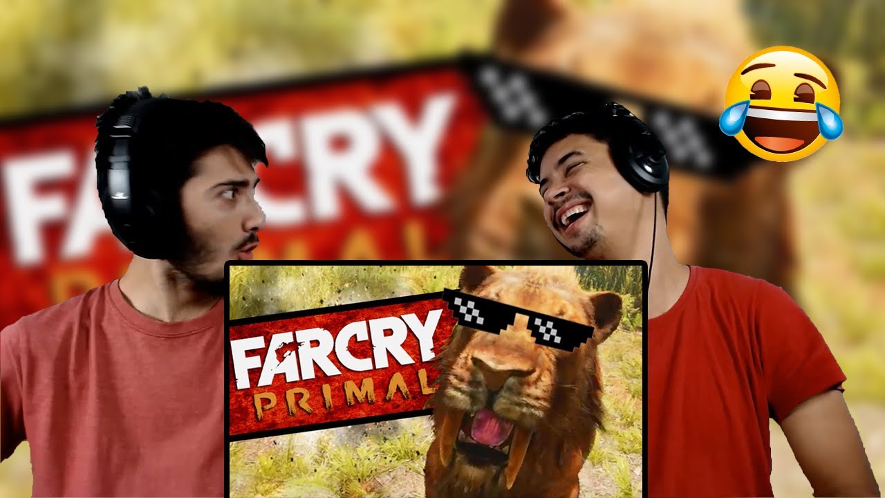 REACT (Games EduUu) Far Cry Primal - Dente de Sabre é Insano!