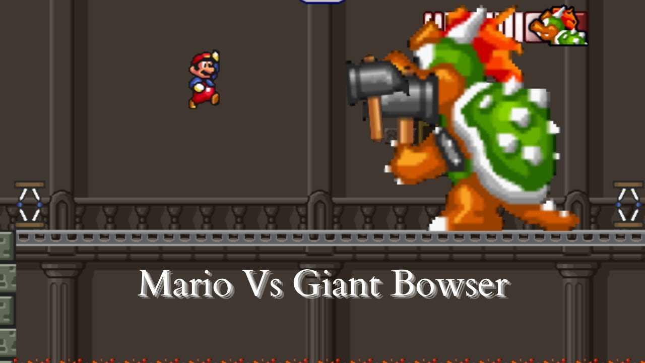 Mario Forever - Mario Vs Giant Bowser by Golden Mushroom 979