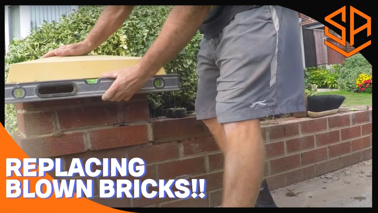 BRICKLAYING...GARDEN WALL REPAIR...BLOWN BRICK TO NEW COPINGS