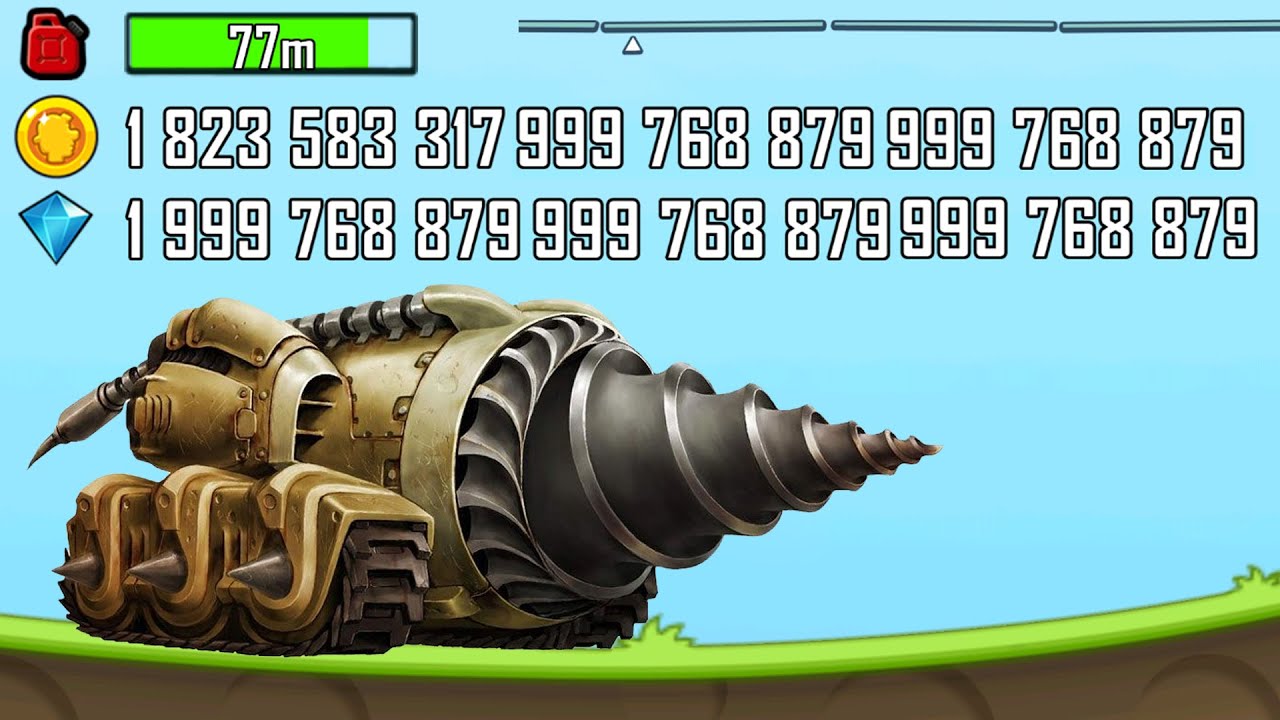 Battle Suit Drill - Finger Screw? Hill Climb Racing! Unlimited Coins and Unlimited Gems