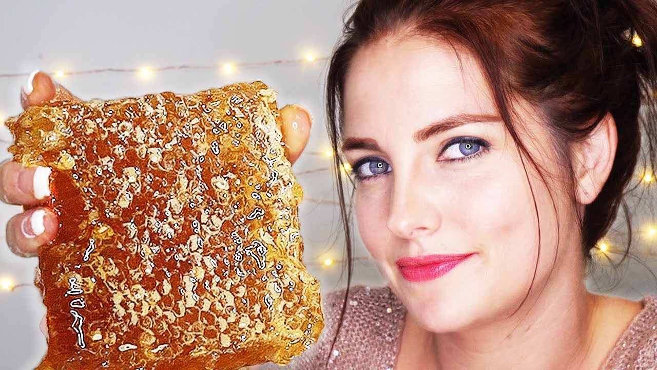 ASMR- Eating Raw Honeycomb | EXTREMELY Sticky Mouth Sounds! 🍯
