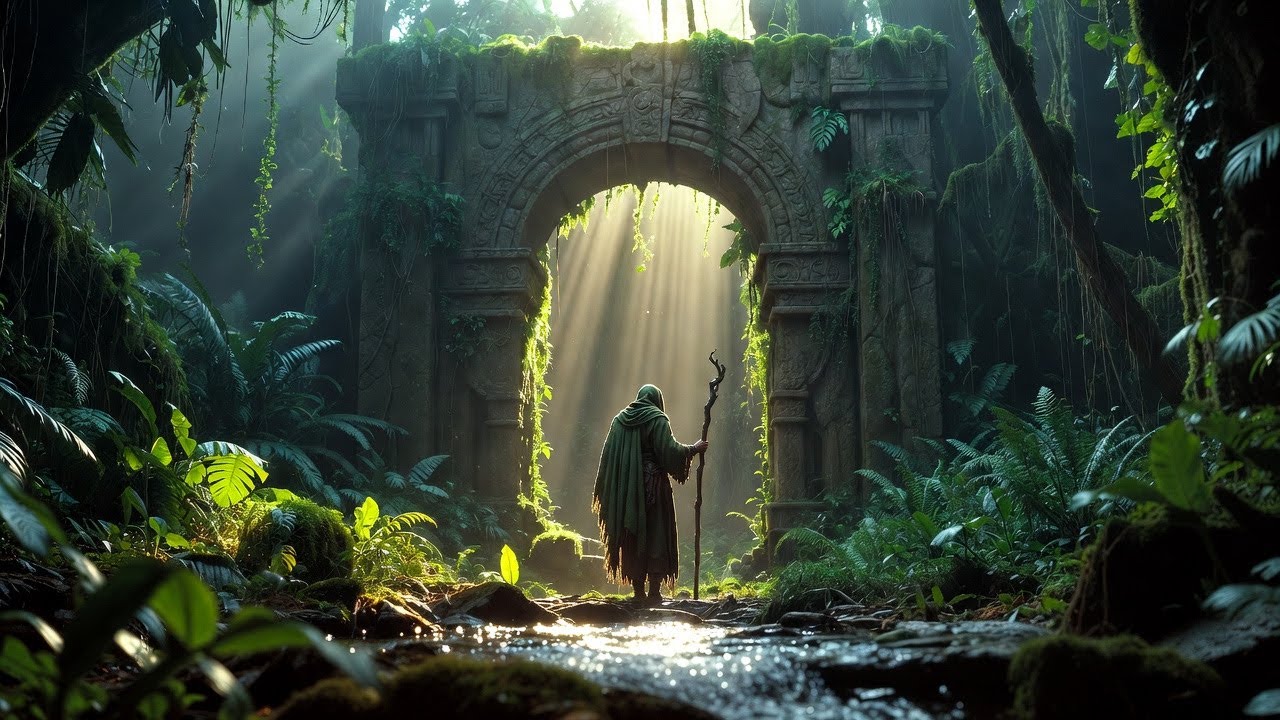 Hidden Druid Grove | Relaxing Celtic Lute & Nature Sounds for Sleep, Study, Relaxation.