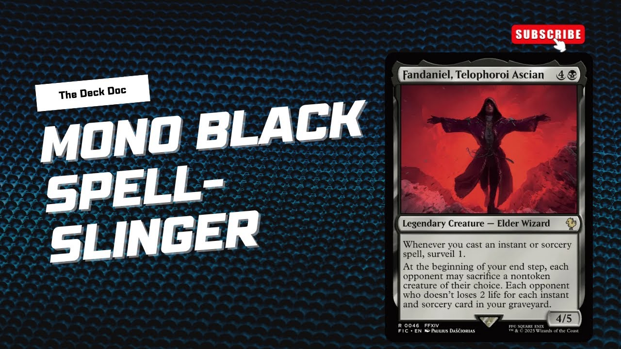 🖤 Mono-Black Spellslinger?! Fandaniel, Telophoroi Ascian | Commander Case File | The Deck Doc l MTG