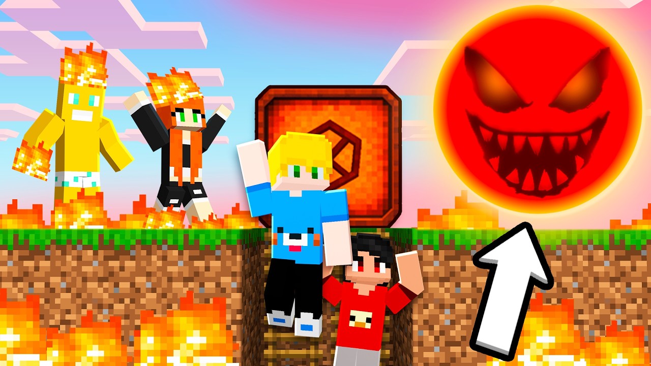 Мы построили БУНКЕР, чтобы выжить под КРАСНЫМ СОЛНЦЕМ в Minecraft!