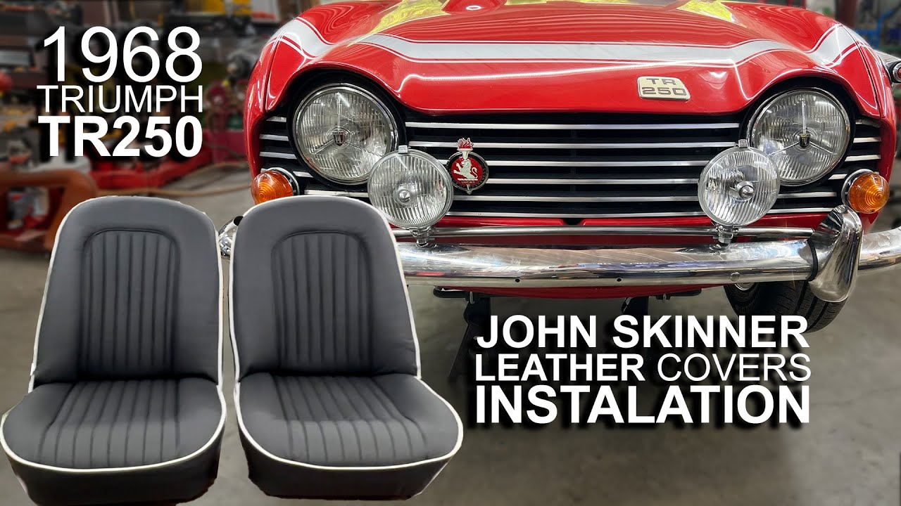 Installing Leather Covers by John Skinner on TR250 Seats