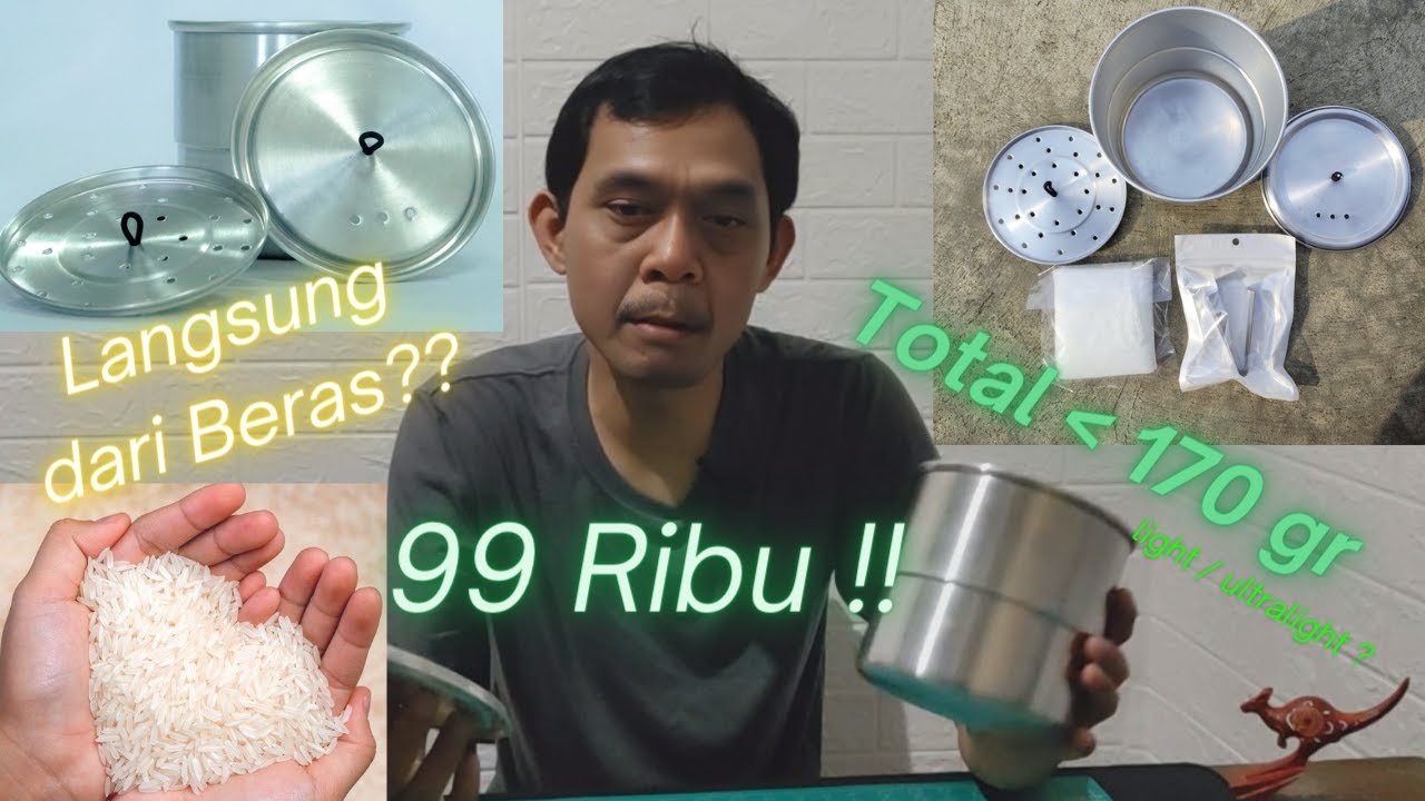 sumbu langit 1100ml masak nasi #ultralighthiking #cookingset #2023