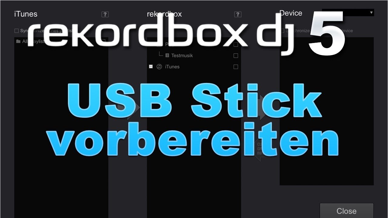 USB Stick vorbereiten | Rekordbox 5 Tutorial | (DEU/GER)