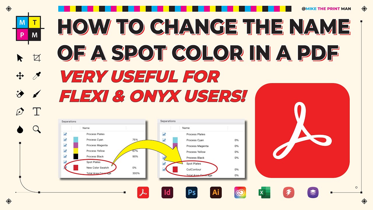 How to Change the Name of Spot Color in a PDF Using Adobe Acrobat