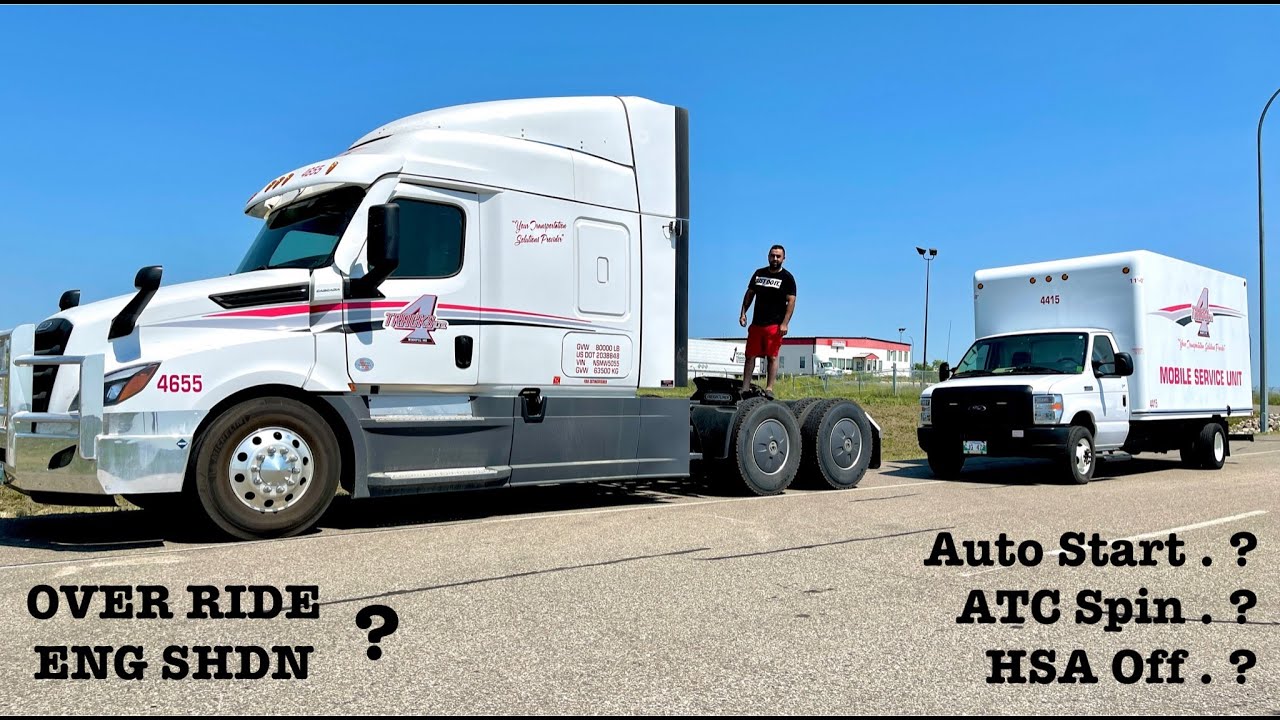 How To Use  AUTO START & All TRUCK CONTROLS By CANADA TRUCK DRIVER | Freightliner