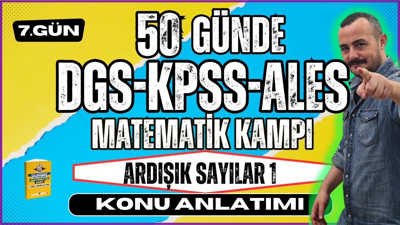 Ardışık Sayılar  1 | KPSS-DGS-ALES Matematik | 50 Günde KPSS-DGS-ALES Matematik Kampı