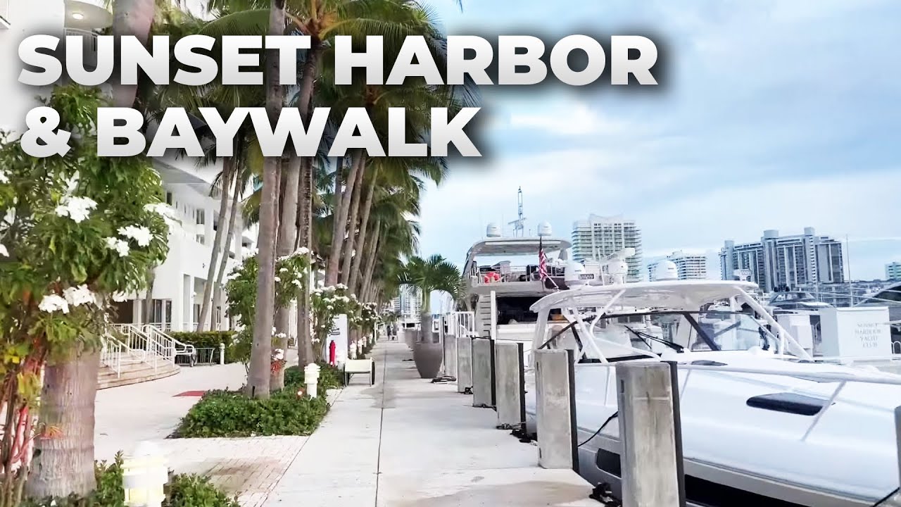 Miami LIVE Exploring Sunset Harbour & Baywalk on Tuesday Evening (July 26, 2022)