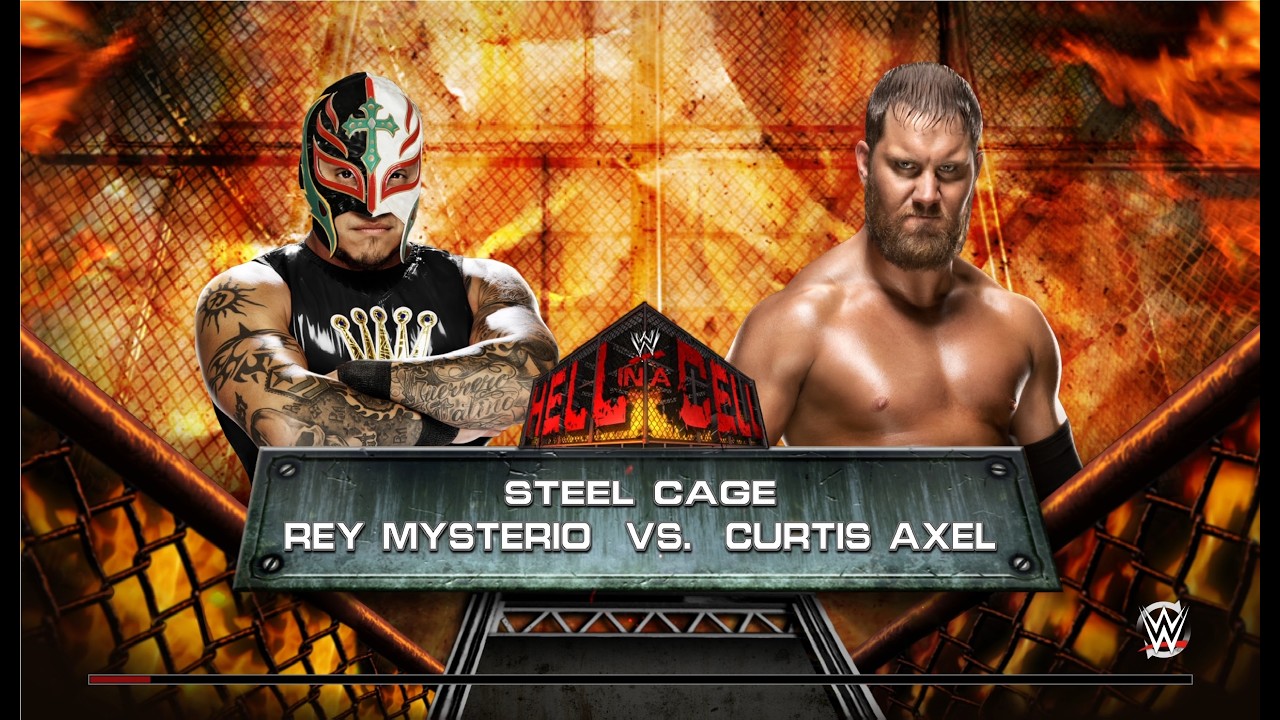 WWE 2k15 Личное первенство по правилам Steel Cage первый этап Rey Mysterio - Curtis Axel