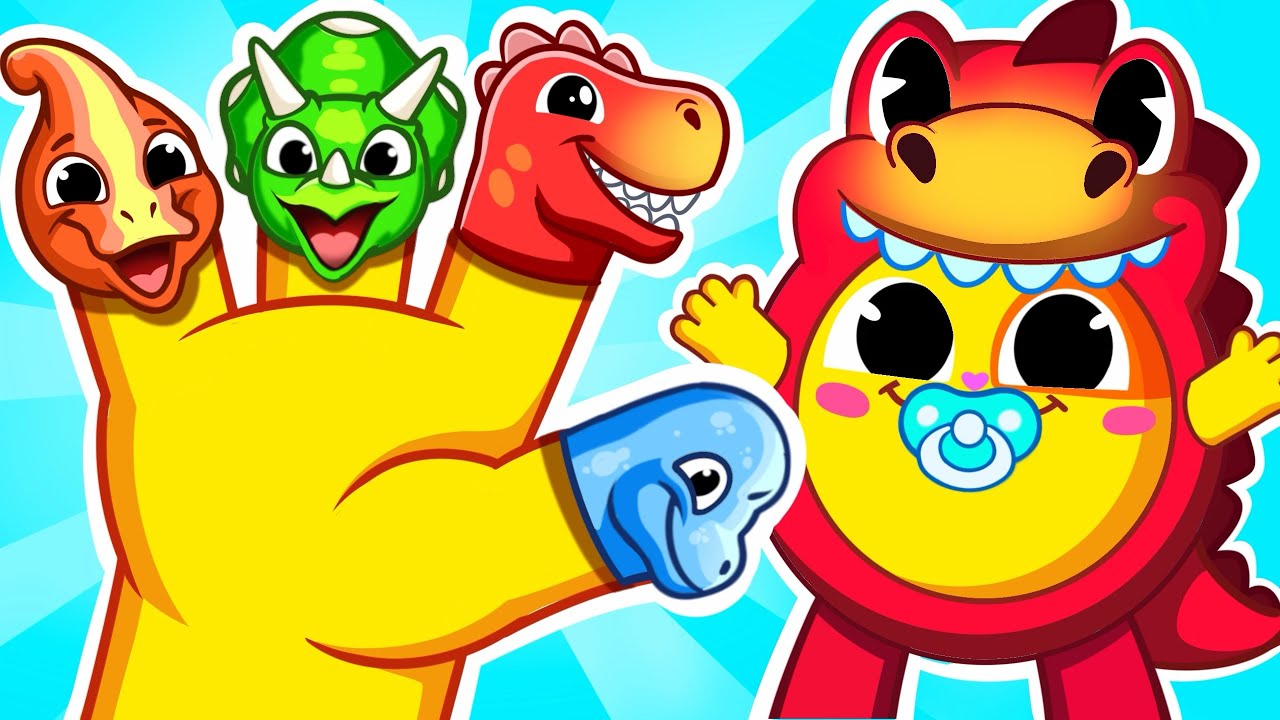 Dino Finger Family Song | Funny Song For Baby & Nursery Rhymes by Toddler Zoo