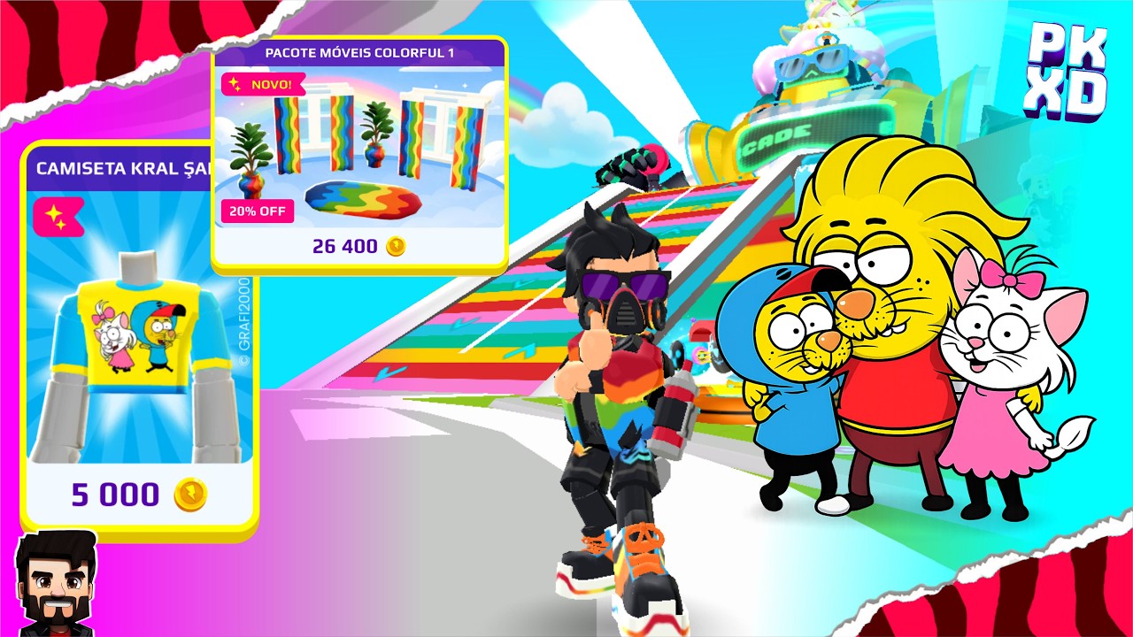 PK XD ATUALIZOU! COLORFUL Kral Şakir COM NOVOS ITENS POR MOEDAS e NOVAS CAIXAS SECRETAS