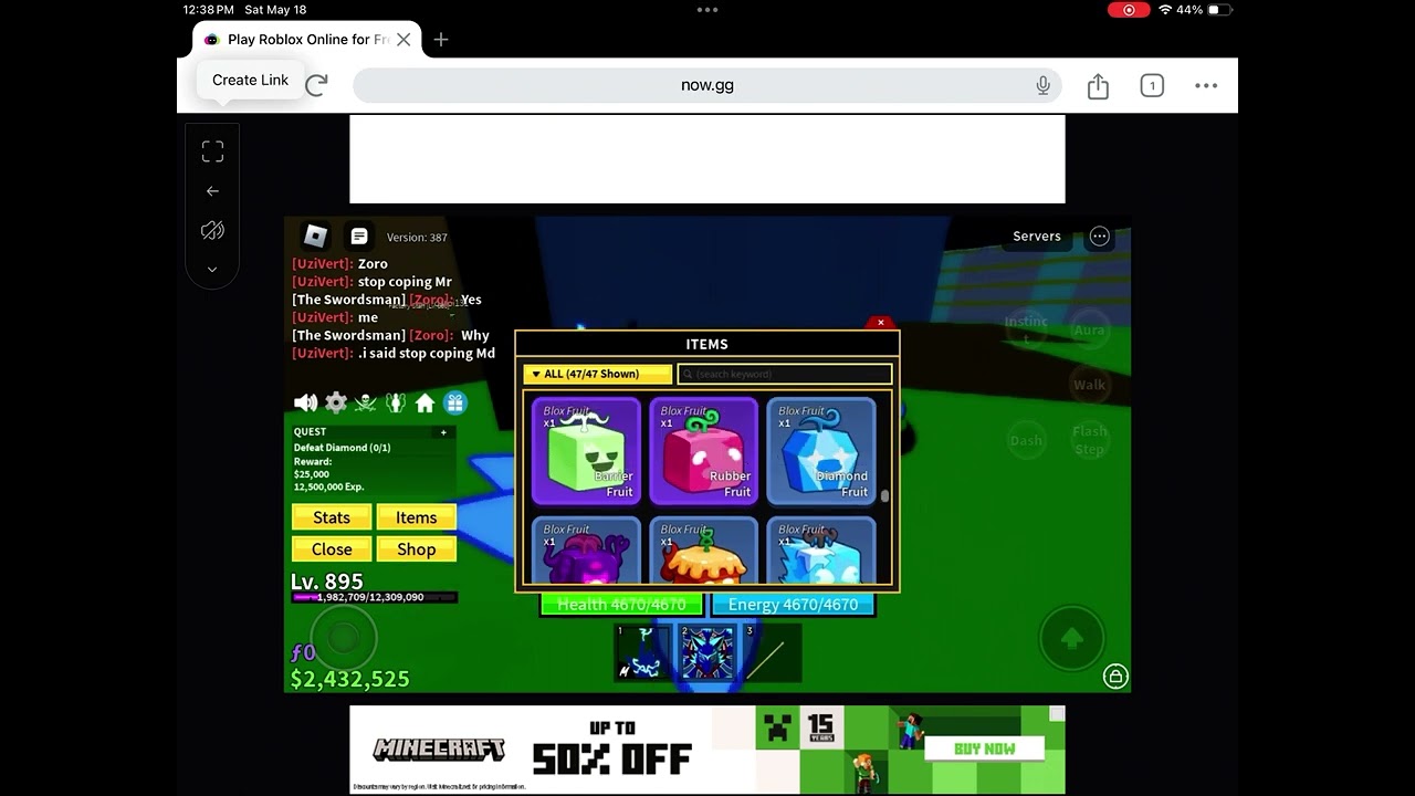 My fruit collection &ldquo;Roblox&rdquo; (blox fruits)