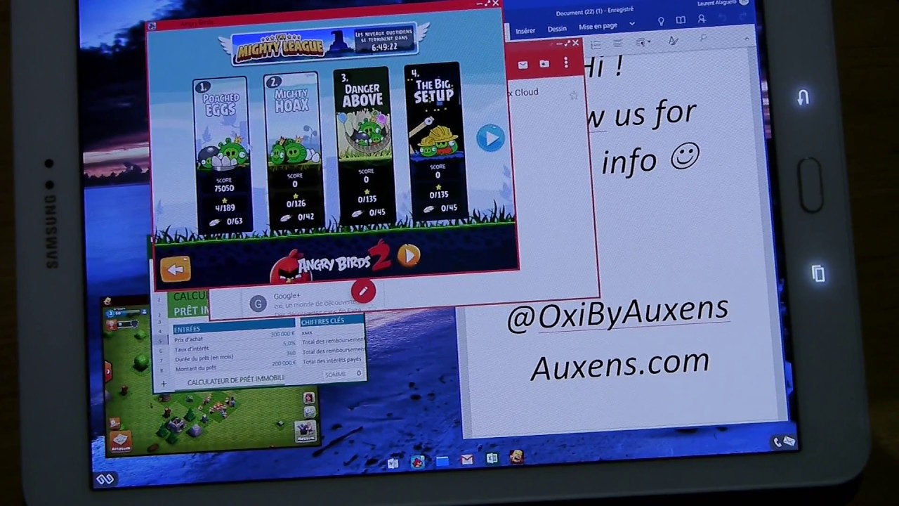 OXI on Samsung Galaxy Tab S2