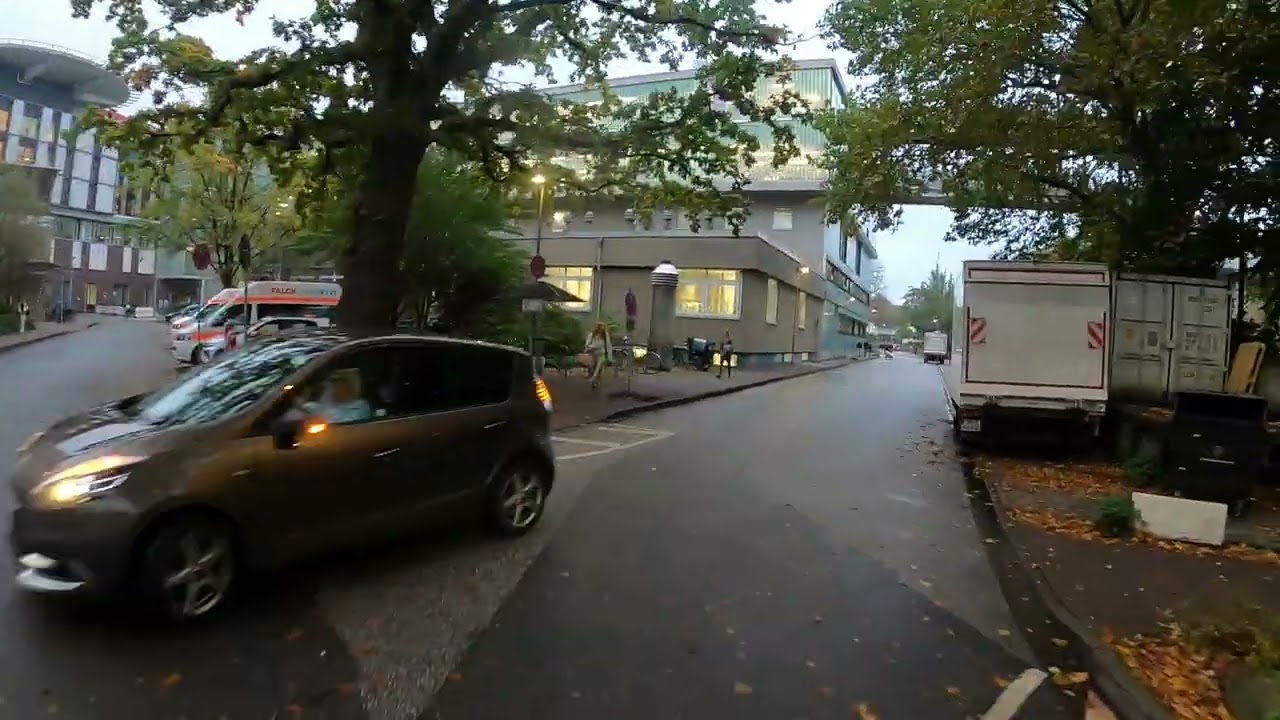 2022 10 18  quer über das UKE Gelände gefahren