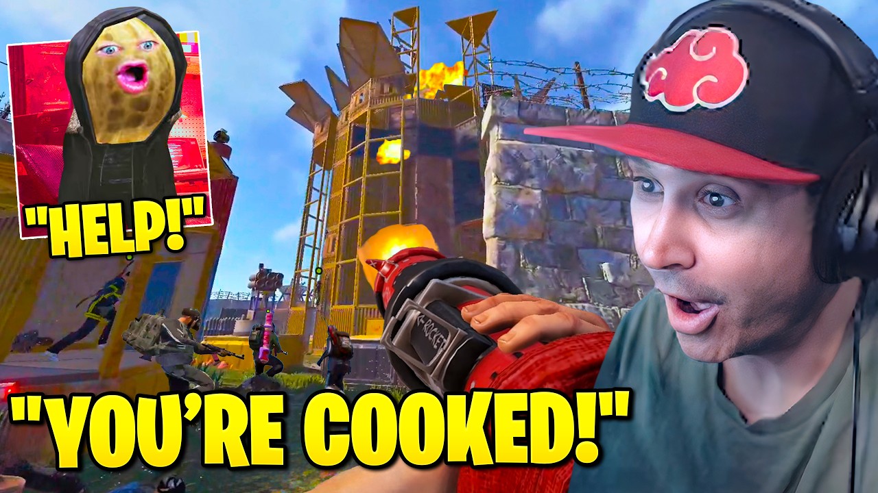 Summit1g RAIDS TheBurntPeanut with 250+ ROCKETS in Rust & THIS Happens...