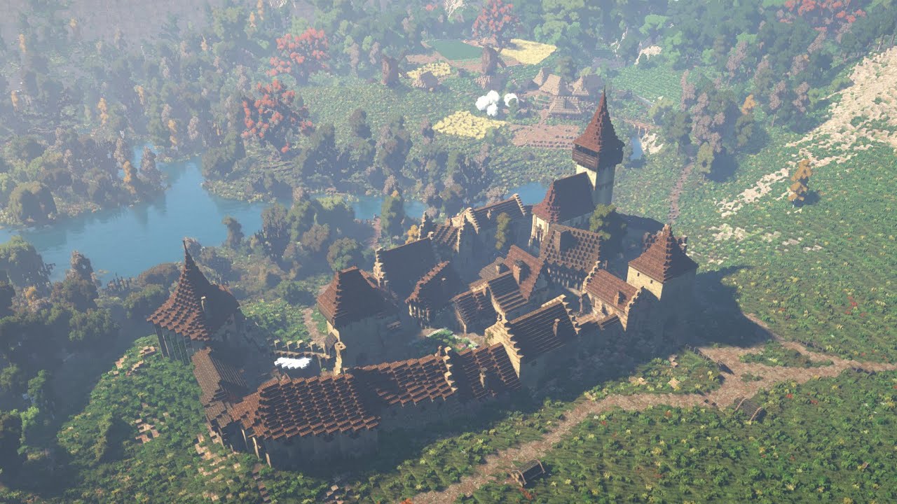 Fortified Medieval Town | Minecraft Cinematic