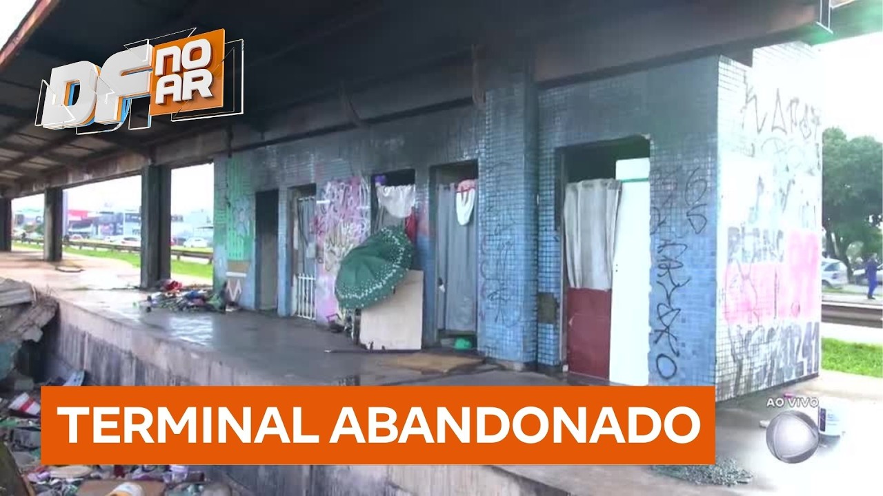 Estação do BRT na Candangolândia (DF) permanece abandonada há mais de 10 anos | DF no Ar