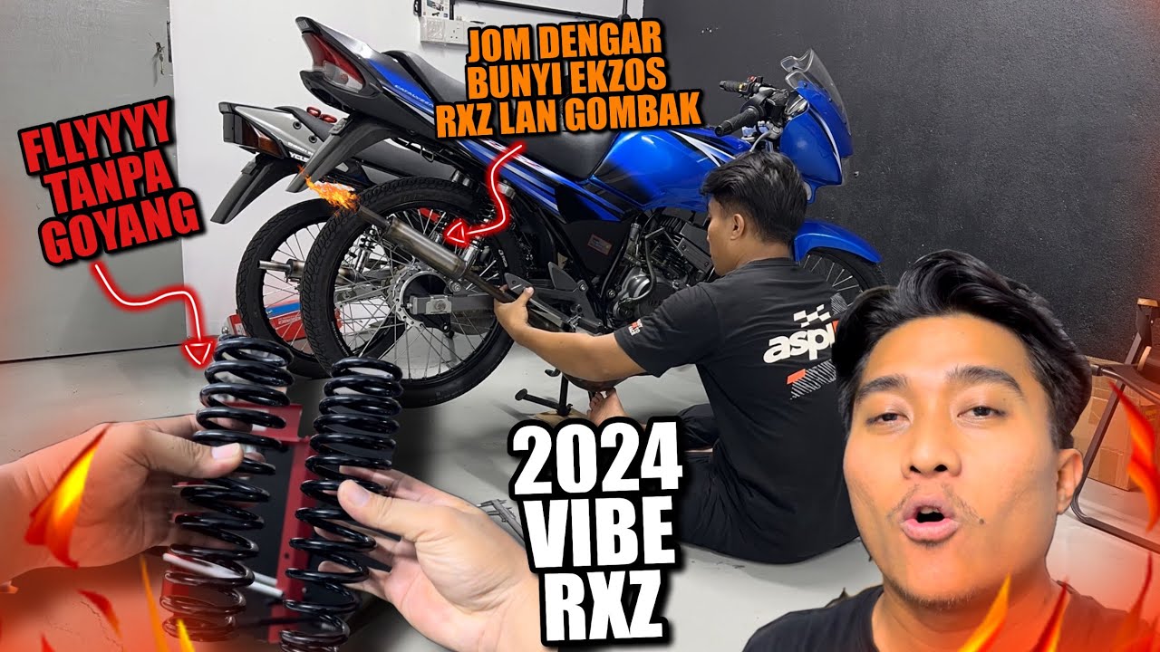 Bunyi EKZOS RXZ LAN Gombak 😱 | ABSOBER FEFEELIII Tanpa GOYANG