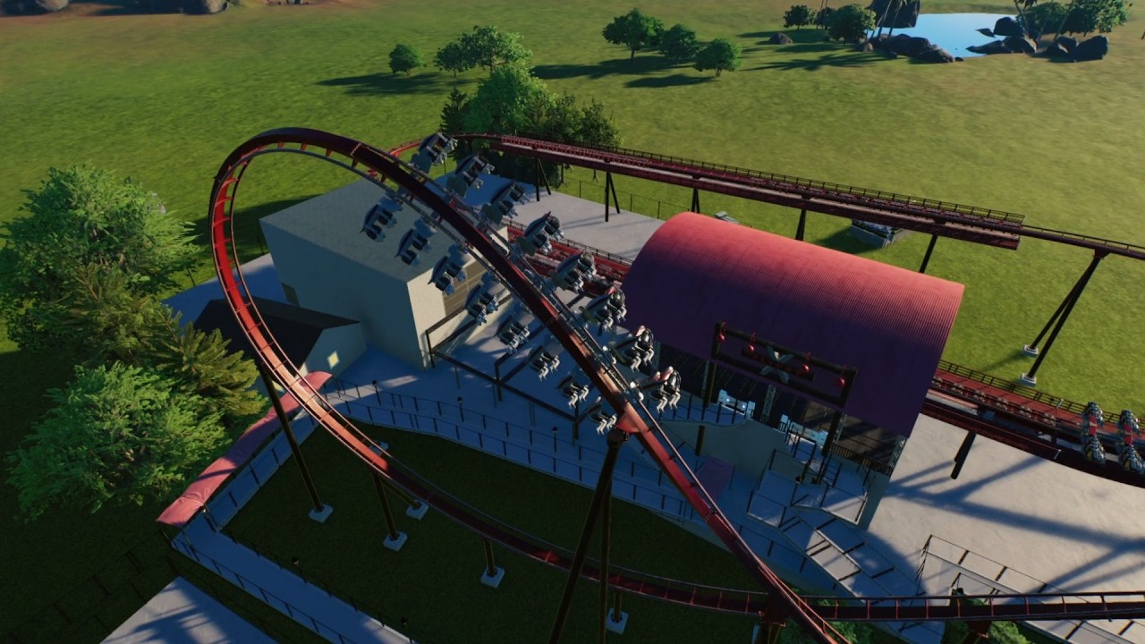 X-Flight Six Flags Great America Offride Planet Coaster 2 (made by Manni85)
