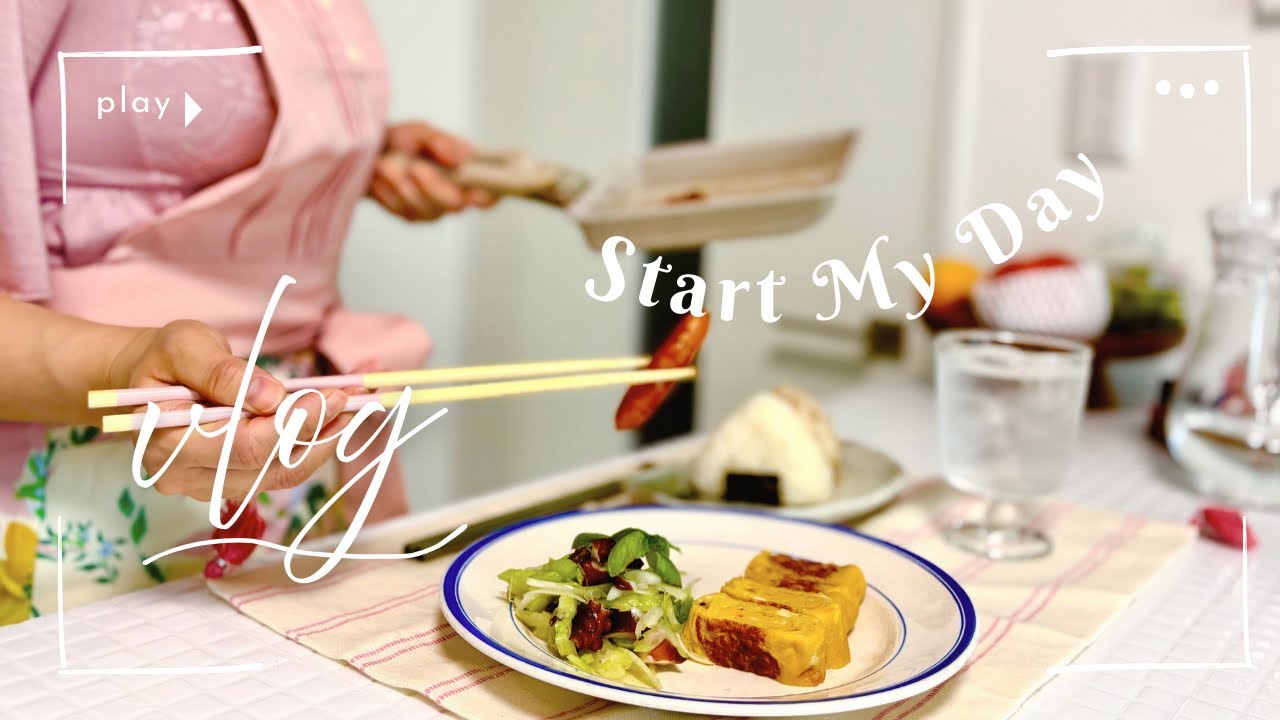 【一人暮らし】1日を気持ちよく始める朝ごはん🍙⌇保育士⌇鍾乳洞とカフェ