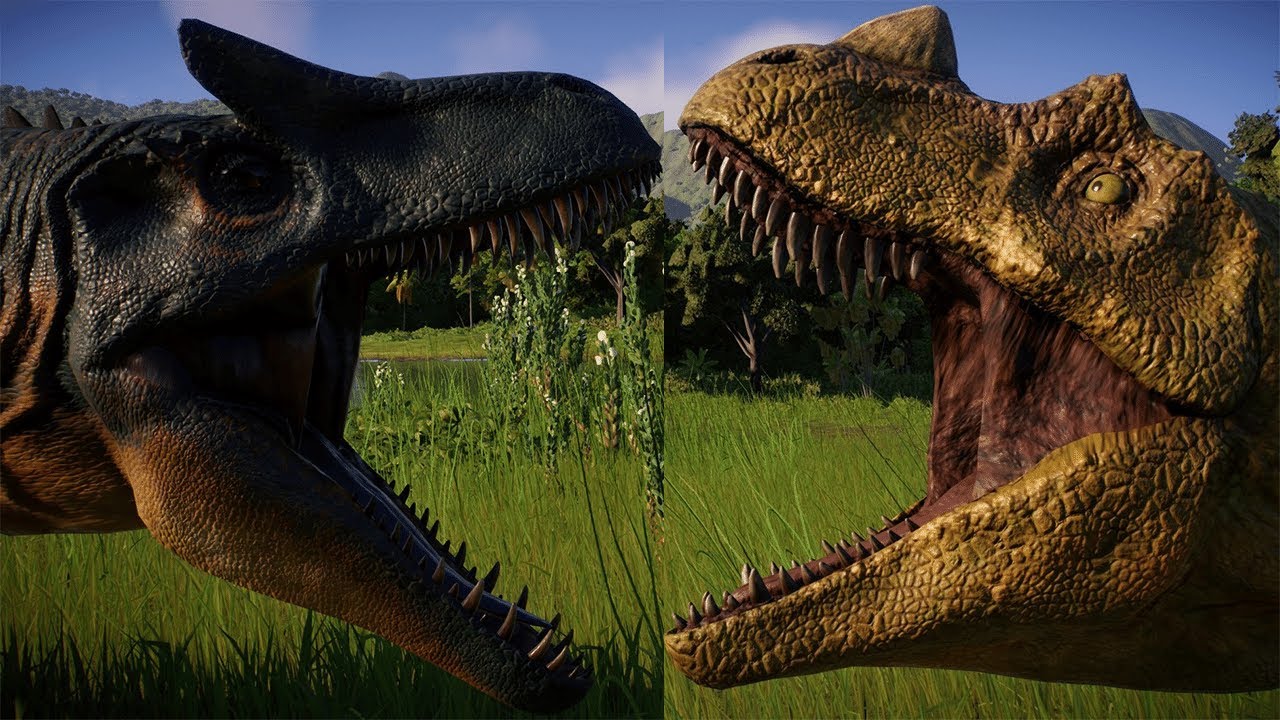JURASSIC BATTLE!!! Allosaurus VS Ceratosaurus - Jurassic World Evolution 2