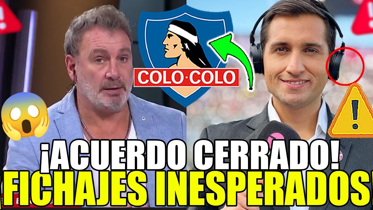 🚨😱 ¡ÚLTIMA HORA! ¡ACUERDO CERRADO! COLO COLO ficha a CABRERA en un TRUEQUE por ZAVALA