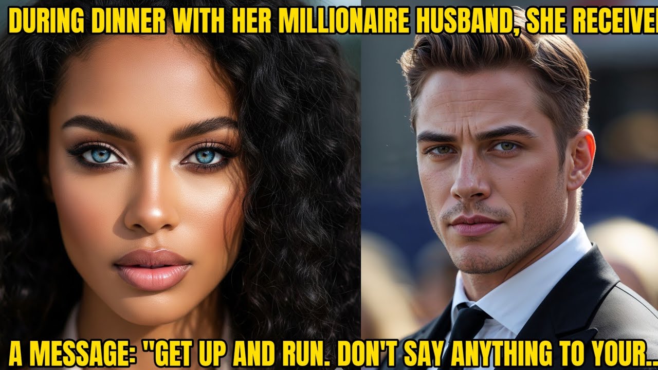 DURING DINNER WITH HER MILLIONAIRE HUSBAND, SHE RECEIVED A TEXT MESSAGE: 