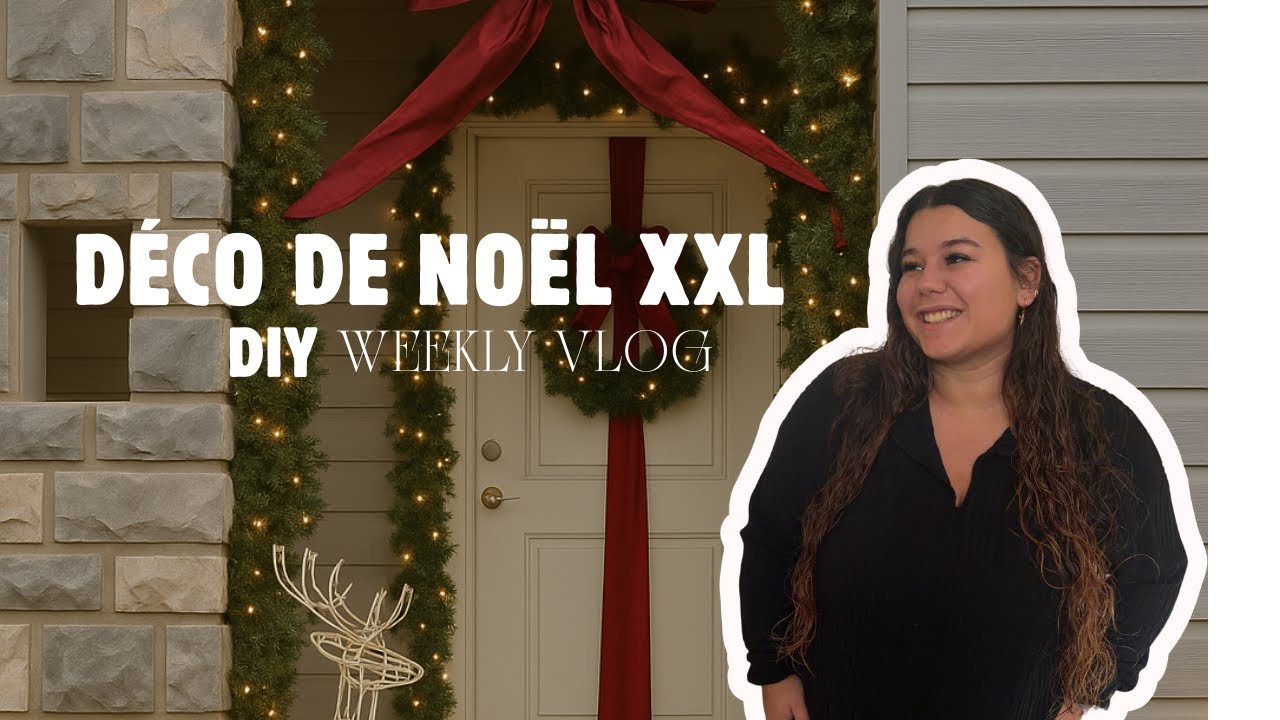 J’ai refait TOUT le porche pour Noël… et j’ai construit un DIY XXL ! | Weekly Vlog