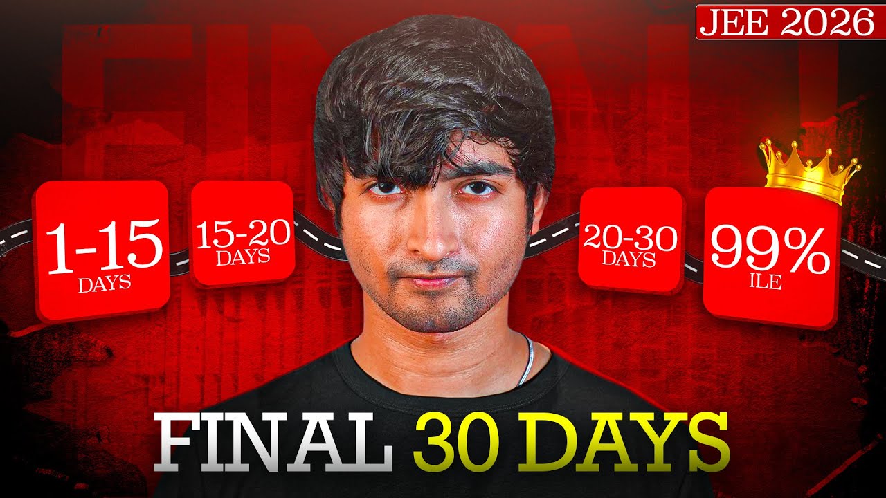 JEE 2026 Final 30 Days - Do or Die! #iitjee