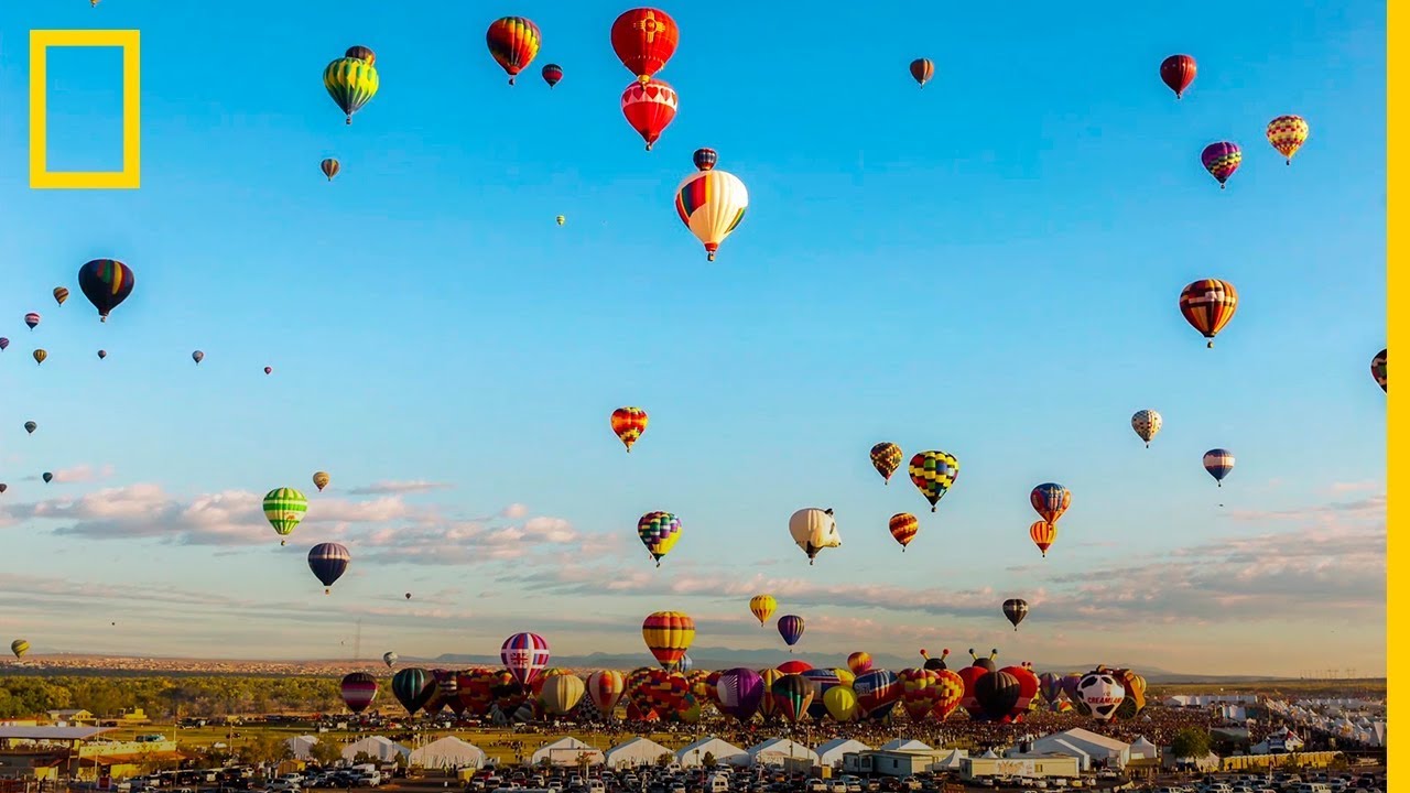 Colorido TIME-LAPSE de GLOBOS AEROSTÁTICOS en ALBUQUERQUE | NatGeo en Español
